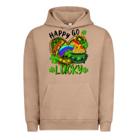 Pigment Burro Happy Go Lucky Pot Of Gold And Rainbow Heart Urban Hoodie - RanaPortraitStore