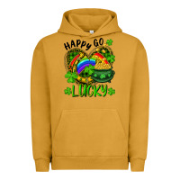 Pigment Peanut Butter Happy Go Lucky Pot Of Gold And Rainbow Heart Urban Hoodie - RanaPortraitStore