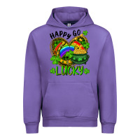 Tulip Happy Go Lucky Pot Of Gold And Rainbow Heart Urban Hoodie - RanaPortraitStore
