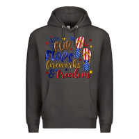 Smoke flip flops fireworks and freedom Premium Hoodie - texasbilliewilder