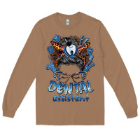 Toasted Coconut dental assistant messy bun Long Sleeve Tee - BarkalooDesign
