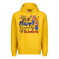Lemon flip flops fireworks and freedom Premium Hoodie - texasbilliewilder
