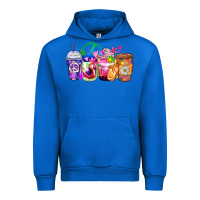 Cobalt hippie coffee cups Urban Hoodie - Zillion Design Studio