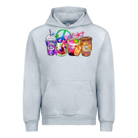 Heather Grey hippie coffee cups Urban Hoodie - Zillion Design Studio
