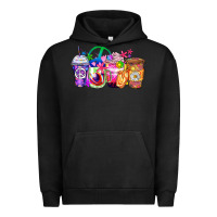 Pigment Black hippie coffee cups Urban Hoodie - Zillion Design Studio