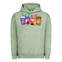 Pigment Oil Green hippie coffee cups Urban Hoodie - Zillion Design Studio