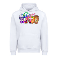 White hippie coffee cups Urban Hoodie - Zillion Design Studio