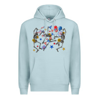 Blue Mist fourth of july dancing skeleton Premium Hoodie - texasbilliewilder