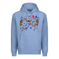 Colony Blue fourth of july dancing skeleton Premium Hoodie - texasbilliewilder