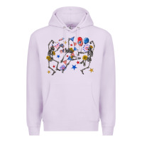 Lilac fourth of july dancing skeleton Premium Hoodie - texasbilliewilder