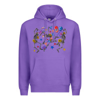 Purple fourth of july dancing skeleton Premium Hoodie - texasbilliewilder