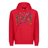 Red fourth of july dancing skeleton Premium Hoodie - texasbilliewilder