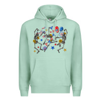 Seafoam fourth of july dancing skeleton Premium Hoodie - texasbilliewilder