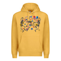 Mustard fourth of july dancing skeleton Premium Hoodie - texasbilliewilder
