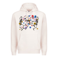 Pale Pink fourth of july dancing skeleton Premium Hoodie - texasbilliewilder