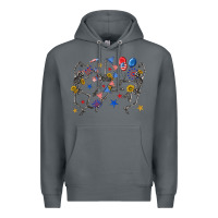 Rock fourth of july dancing skeleton Premium Hoodie - texasbilliewilder