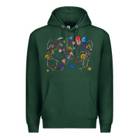 Sports Green fourth of july dancing skeleton Premium Hoodie - texasbilliewilder