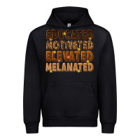 Black melanin educated motivated elevated melanated Urban Hoodie - texasbilliewilder