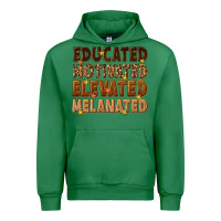 Emerald melanin educated motivated elevated melanated Urban Hoodie - texasbilliewilder