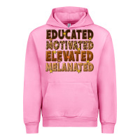 Fuchsia Pink melanin educated motivated elevated melanated Urban Hoodie - texasbilliewilder