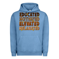 Pigment Pebble Blue melanin educated motivated elevated melanated Urban Hoodie - texasbilliewilder