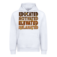 White melanin educated motivated elevated melanated Urban Hoodie - texasbilliewilder
