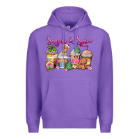 Purple sugar and spice pink gingerbread coffee cups Premium Hoodie - Zillion Design Studio