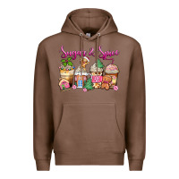 Chestnut sugar and spice pink gingerbread coffee cups Premium Hoodie - Zillion Design Studio