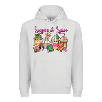 Dove Grey sugar and spice pink gingerbread coffee cups Premium Hoodie - Zillion Design Studio
