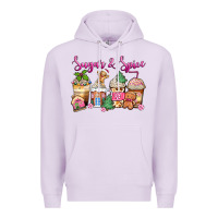 Lilac sugar and spice pink gingerbread coffee cups Premium Hoodie - Zillion Design Studio