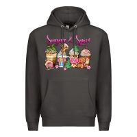 Smoke sugar and spice pink gingerbread coffee cups Premium Hoodie - Zillion Design Studio