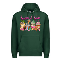 Sports Green sugar and spice pink gingerbread coffee cups Premium Hoodie - Zillion Design Studio