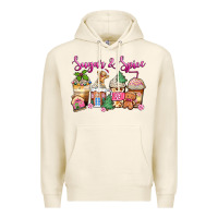 Tofu sugar and spice pink gingerbread coffee cups Premium Hoodie - Zillion Design Studio