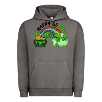 Pigment Tornado Happy Go Lucky Rainbow Shamrocks And Pot Of Gold Urban Hoodie - RanaPortraitStore
