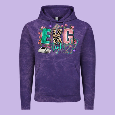 Ekg Tech Vintage Hoodie Designed By Adodesignshop