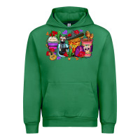 Emerald day of the dead coffee cups Urban Hoodie - Zillion Design Studio