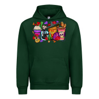 Forest Green day of the dead coffee cups Urban Hoodie - Zillion Design Studio