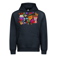 Navy day of the dead coffee cups Urban Hoodie - Zillion Design Studio