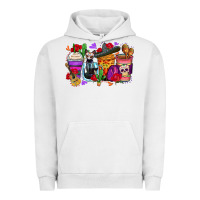 Pigment Lunar Rock day of the dead coffee cups Urban Hoodie - Zillion Design Studio