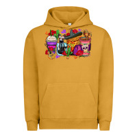 Pigment Peanut Butter day of the dead coffee cups Urban Hoodie - Zillion Design Studio