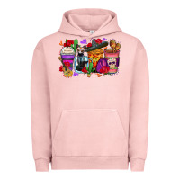 Pigment Salmon day of the dead coffee cups Urban Hoodie - Zillion Design Studio