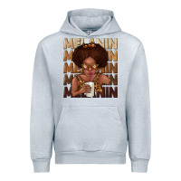Heather Grey melanin kid Urban Hoodie - texasbilliewilder