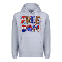Heather Grey fourth of july freedom Premium Hoodie - texasbilliewilder
