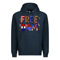 Navy fourth of july freedom Premium Hoodie - texasbilliewilder