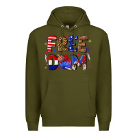 Army Green fourth of july freedom Premium Hoodie - texasbilliewilder