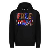 Black fourth of july freedom Premium Hoodie - texasbilliewilder