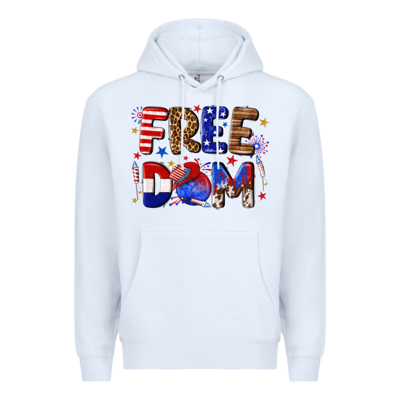 Fourth Of July Freedom Premium Hoodie by texasbilliewilder | Teevron