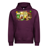 Mauve Wine beer coffee cups Urban Hoodie - Zillion Design Studio