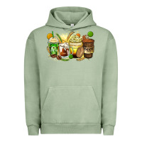 Pigment Oil Green beer coffee cups Urban Hoodie - Zillion Design Studio
