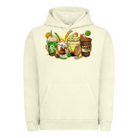Pigment Pistachio beer coffee cups Urban Hoodie - Zillion Design Studio